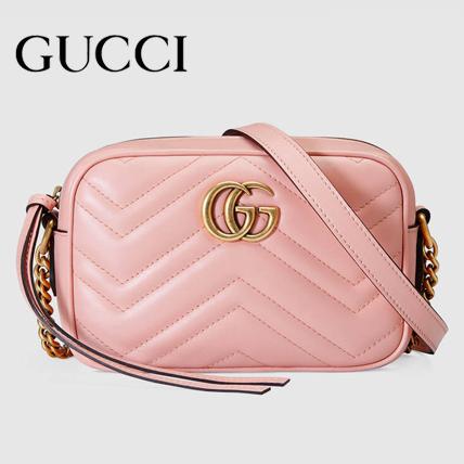 最新作人気 GUCCI グッチ スーパーコピー GGマーモント キルティング ミニバッグ 448065 DRW1T 5909